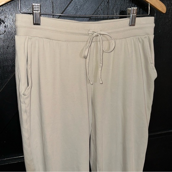 *SET OF 2* Haven Well Within Neutral Organic Cotton Interlock Lounge Joggers S - Picture 4 of 16
